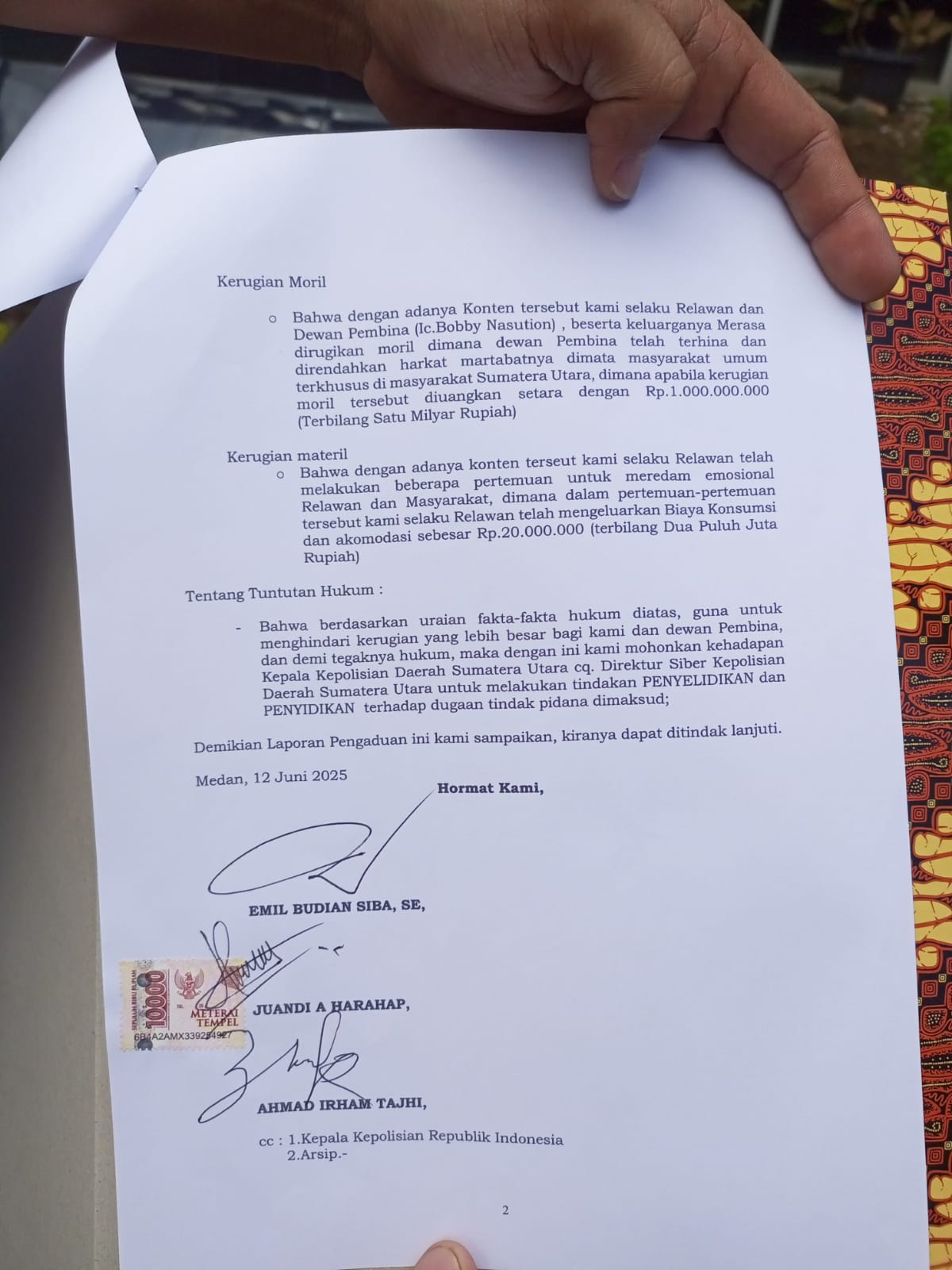 dugaan penghinaan Bobby Nasution